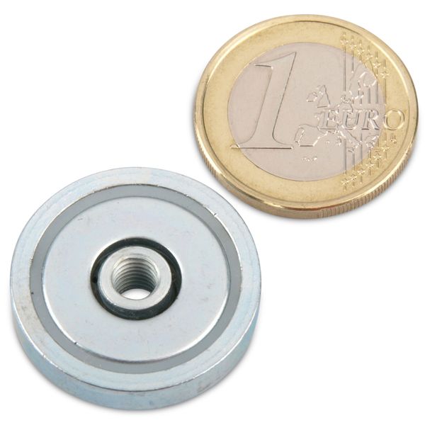 Aimant en pot avec trou fileté en Néodyme Ø25mm - M5 — Magnet Outlet