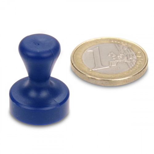Aimant conique Ø 17 x 22 mm NÉODYME - bleu - adhérence 3,5 kg