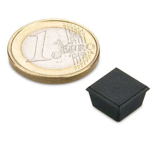 Aimant mémo 11 x 11 x 6,5 mm rectangulaire FERRITE (force d'adhérence normale) - adhérence 150 g