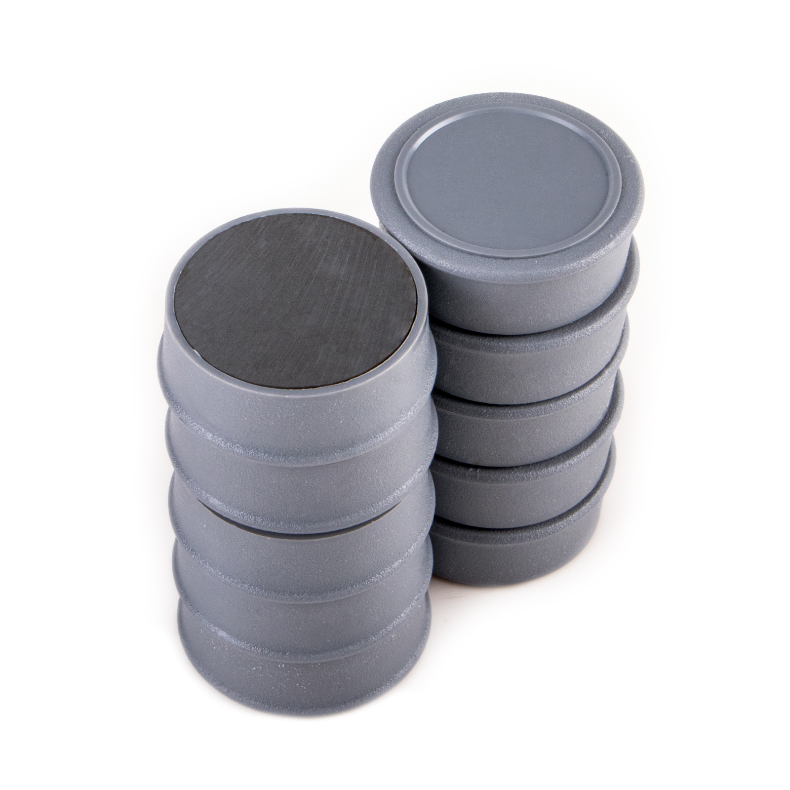 10 gris aimants mémo Ø 35 x 12 mm FERRITE avec zone d'étiquette