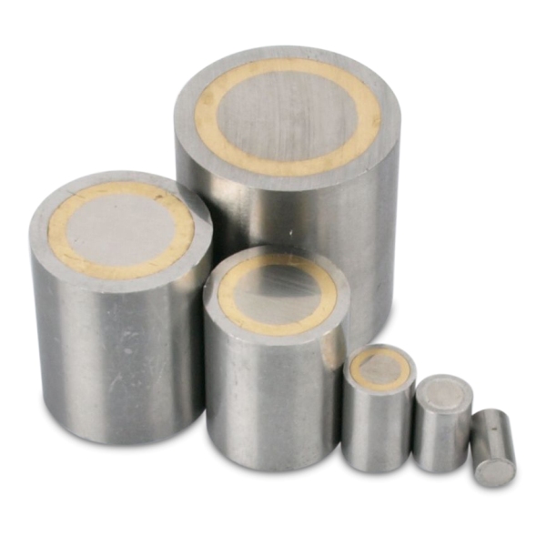 Aimant cylindrique acier tolérance d'ajustement H6 Ø 20 mm x 25 mm